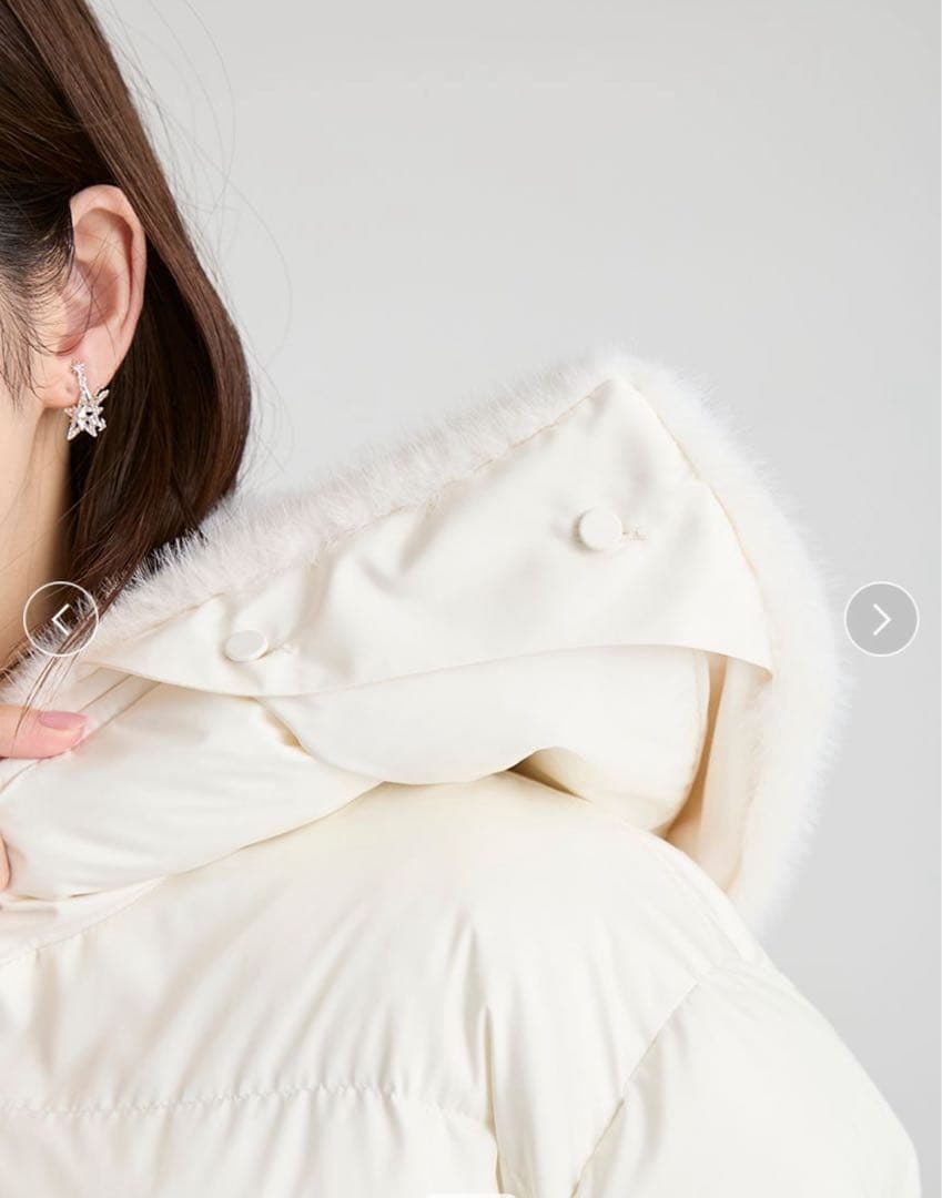 新品タグ付き＊セルフォード ファー襟付 キルティングショートコート IVO 38