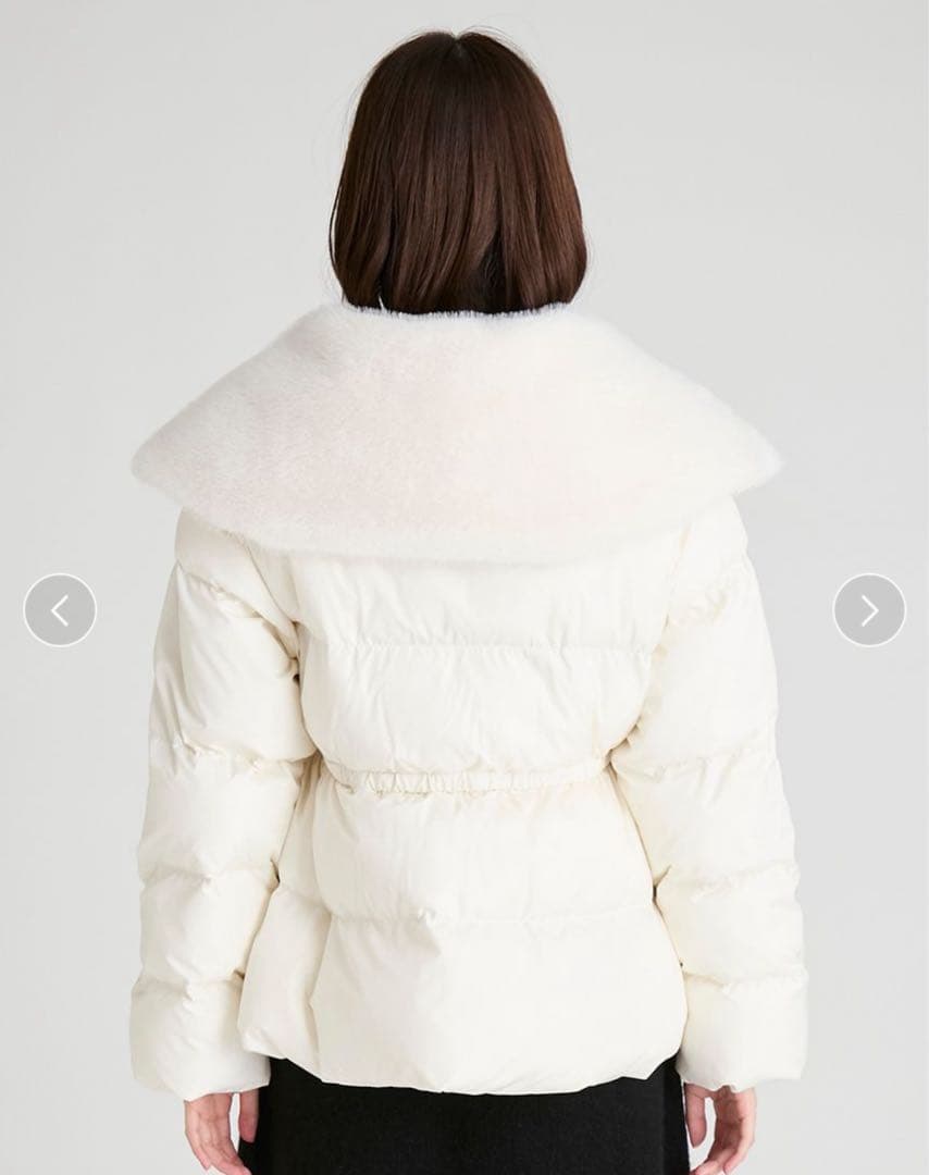 新品タグ付き＊セルフォード ファー襟付 キルティングショートコート IVO 38