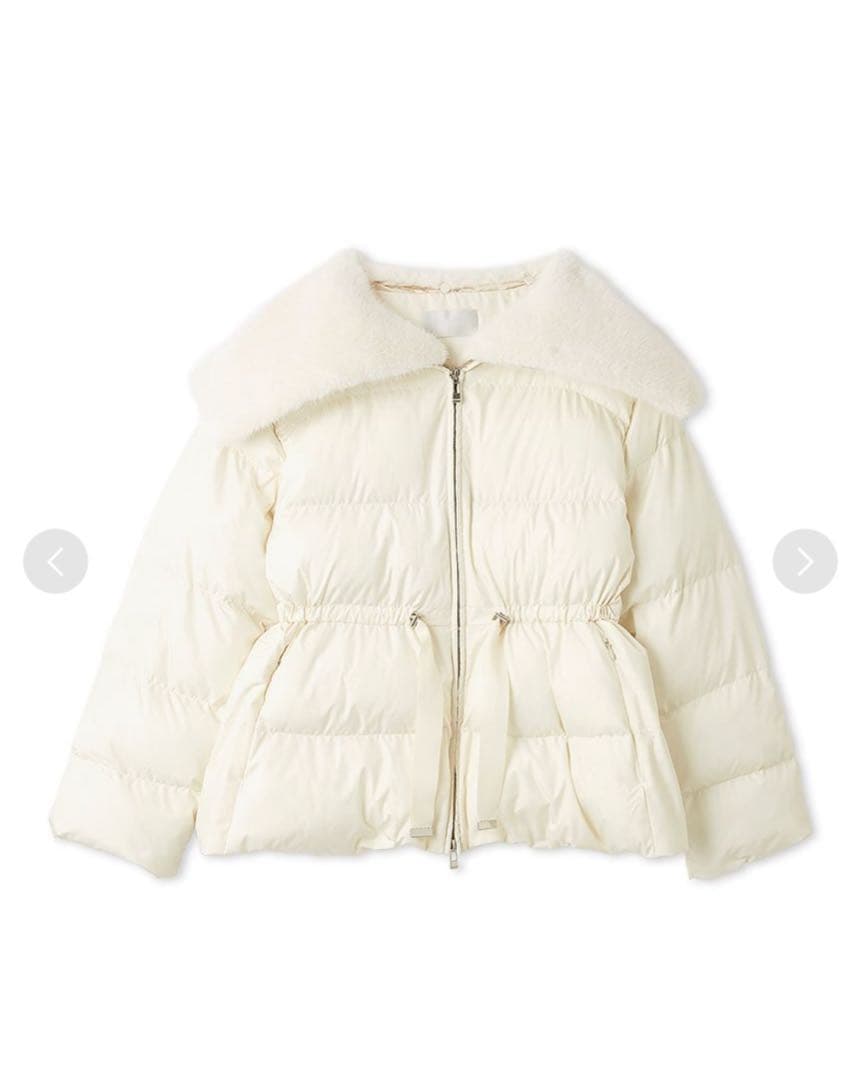 新品タグ付き＊セルフォード ファー襟付 キルティングショートコート IVO 38