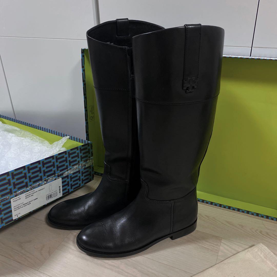 極美品 トリーバーチ　ロングブーツ　25cm本革 レザー　toryburch