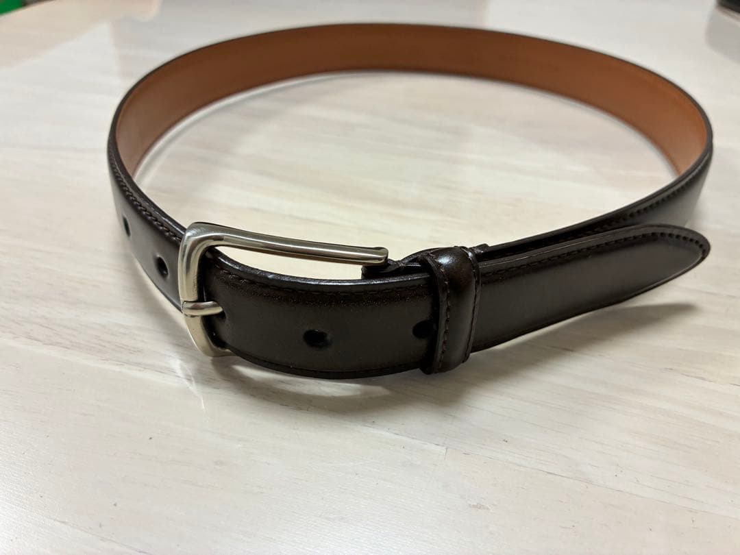 BEAMS+ コードバンベルト　バーガンディ　ビームスプラス　BURGUNDY