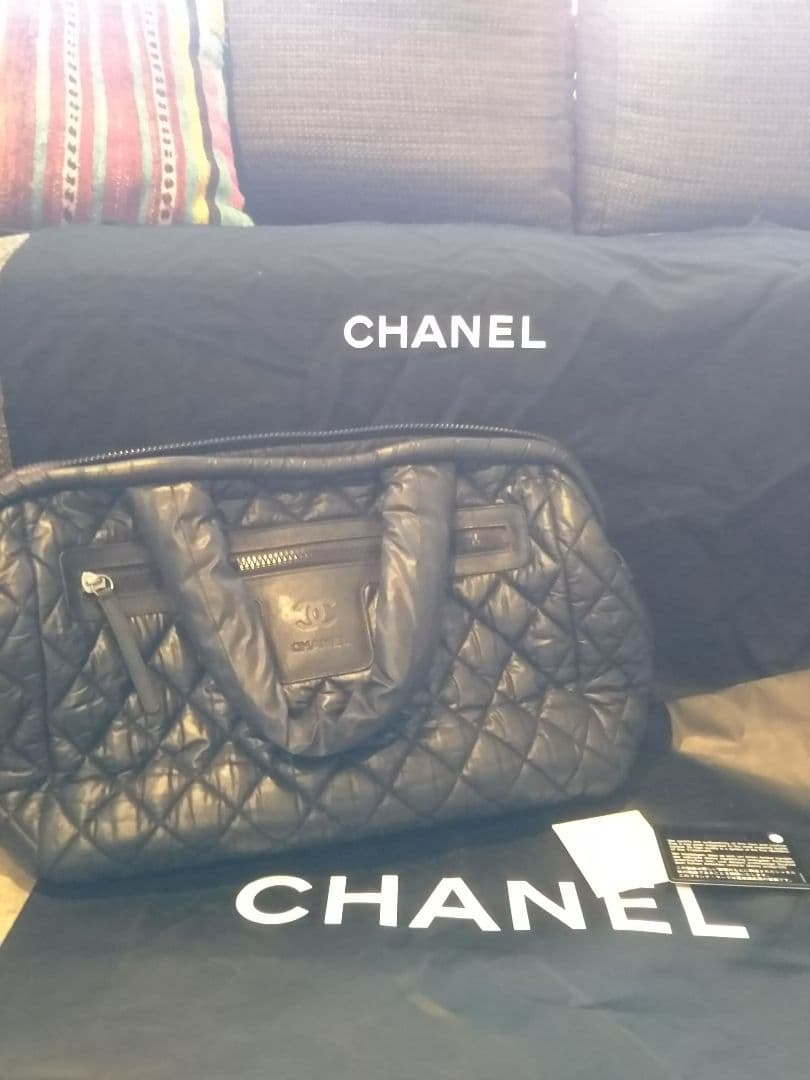 CHANEL ボストンバック コココクーン ボーリング