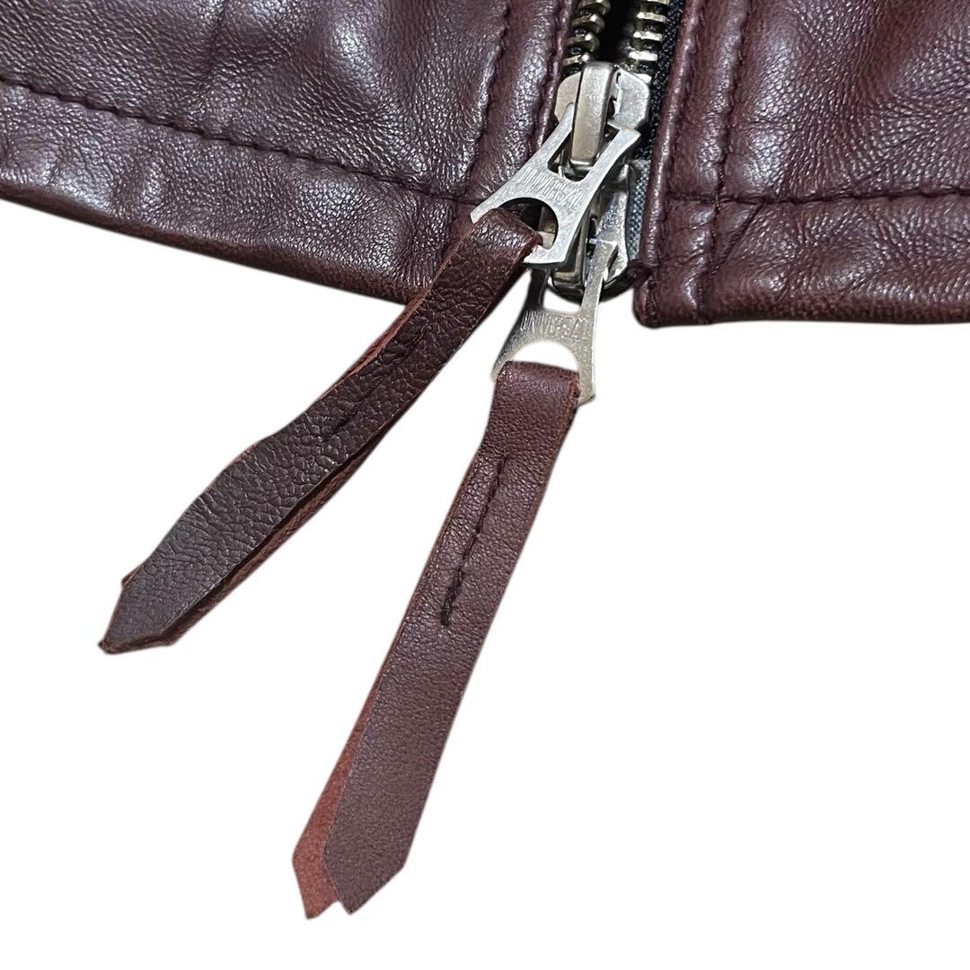 neutral infinity ラムレザー シングルライダース L ボルドー