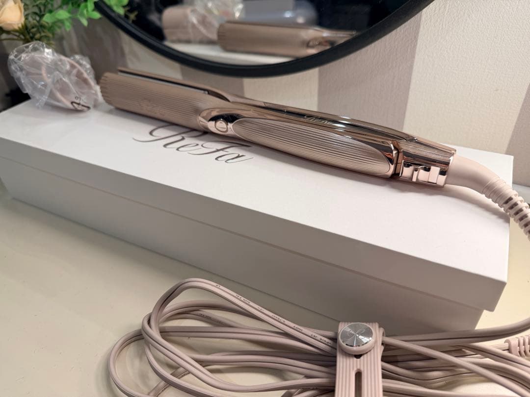 最新ReFa ストレートヘアアイロン シャンパングージュ　ピンク