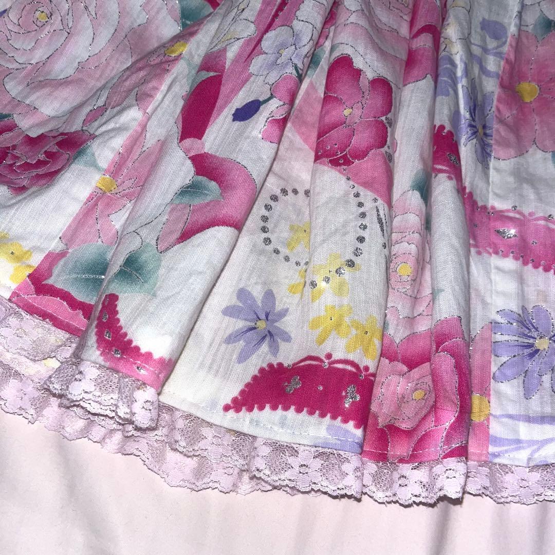 浴衣ドレス 姫ギャル 大人 白