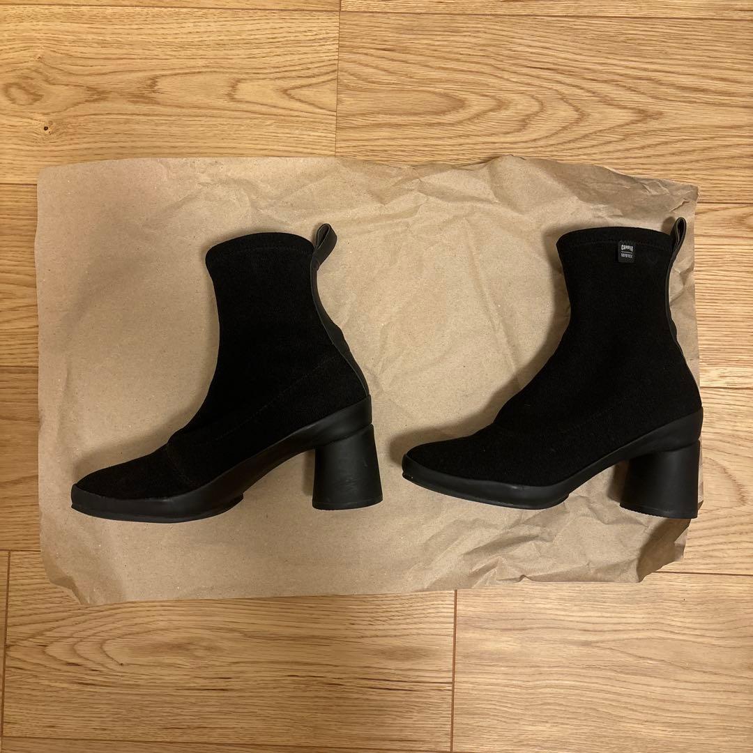 【美品】GIMMER ブラック サイドゴアブーツ 中ヒール　Gore-tex仕様