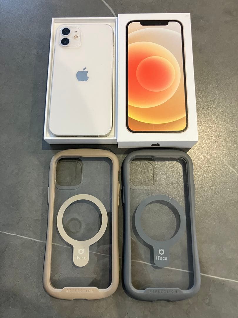 【美品】iPhone 12 128GBホワイト 本体 充電ケーブル付き