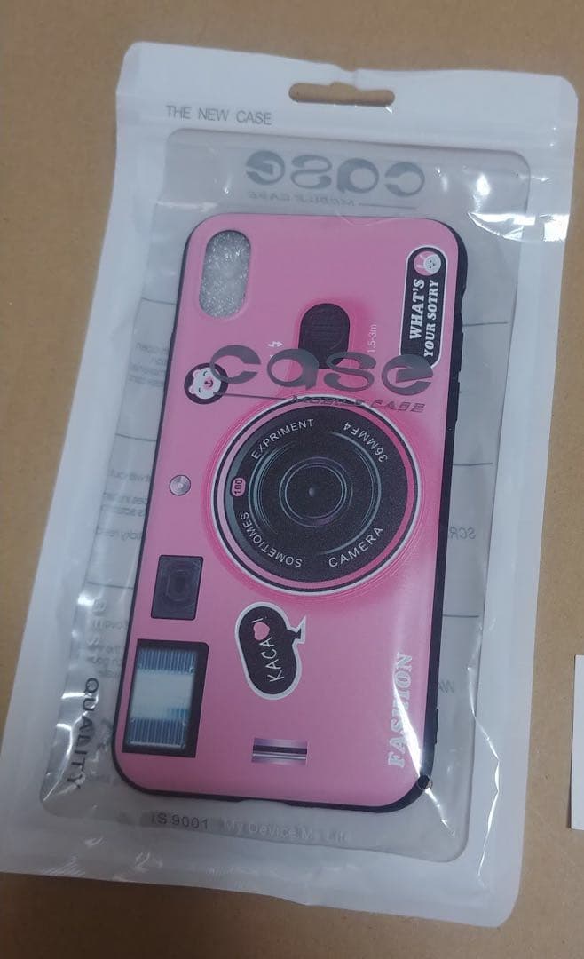 iPhone スマホ ケース カメラ 型 ピンク iPhone XS Max