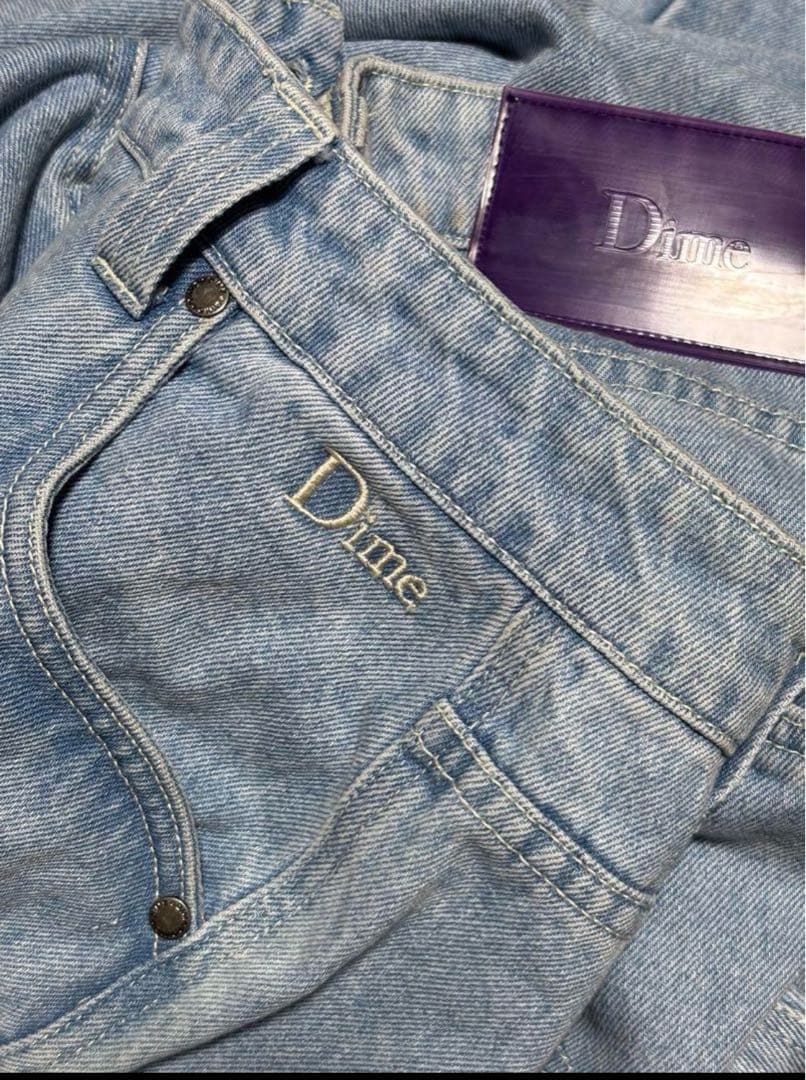 Dime デニム紫パッチ　 Mサイズ　ダイム