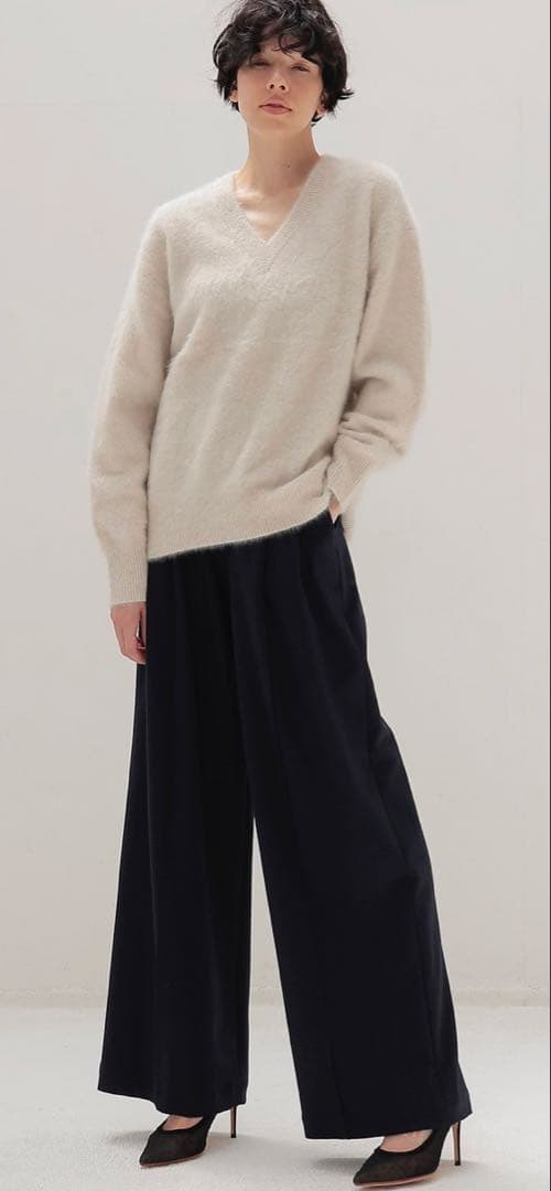 DRESSLAVEフォックスカシミヤVプルオーバー