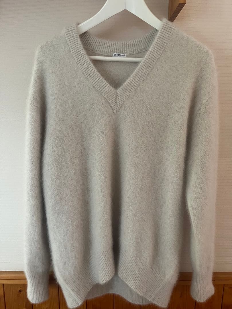 DRESSLAVEフォックスカシミヤVプルオーバー