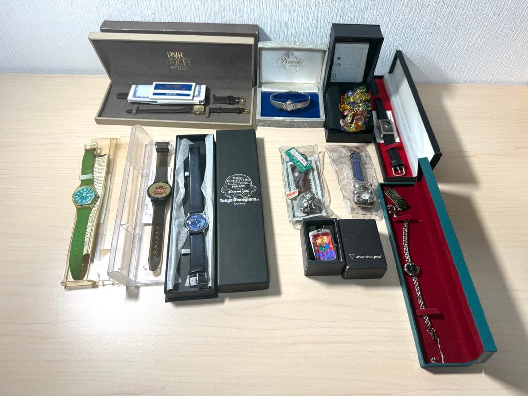 未使用 セイコー ディズニー アスコットなど 未使用箱付き 腕時計 まとめ