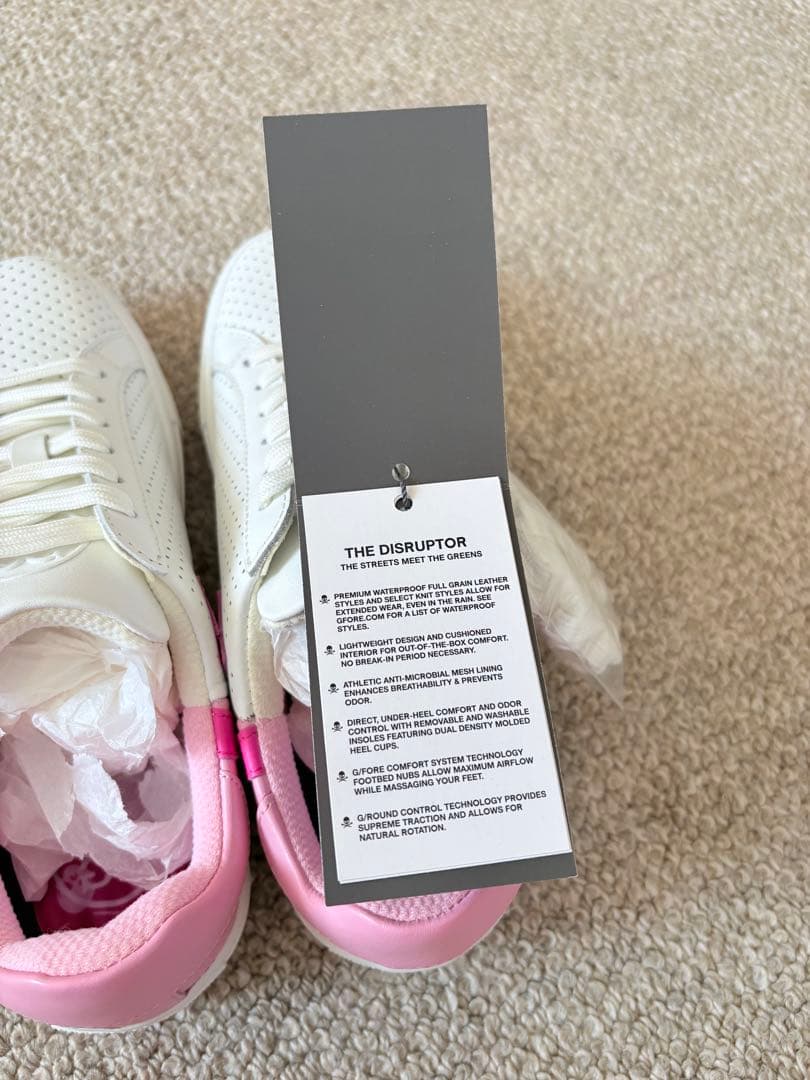 G/FORE ホワイト ピンク スニーカー