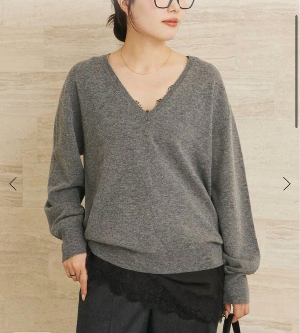 plage W/CAS Vネックプルオーバー