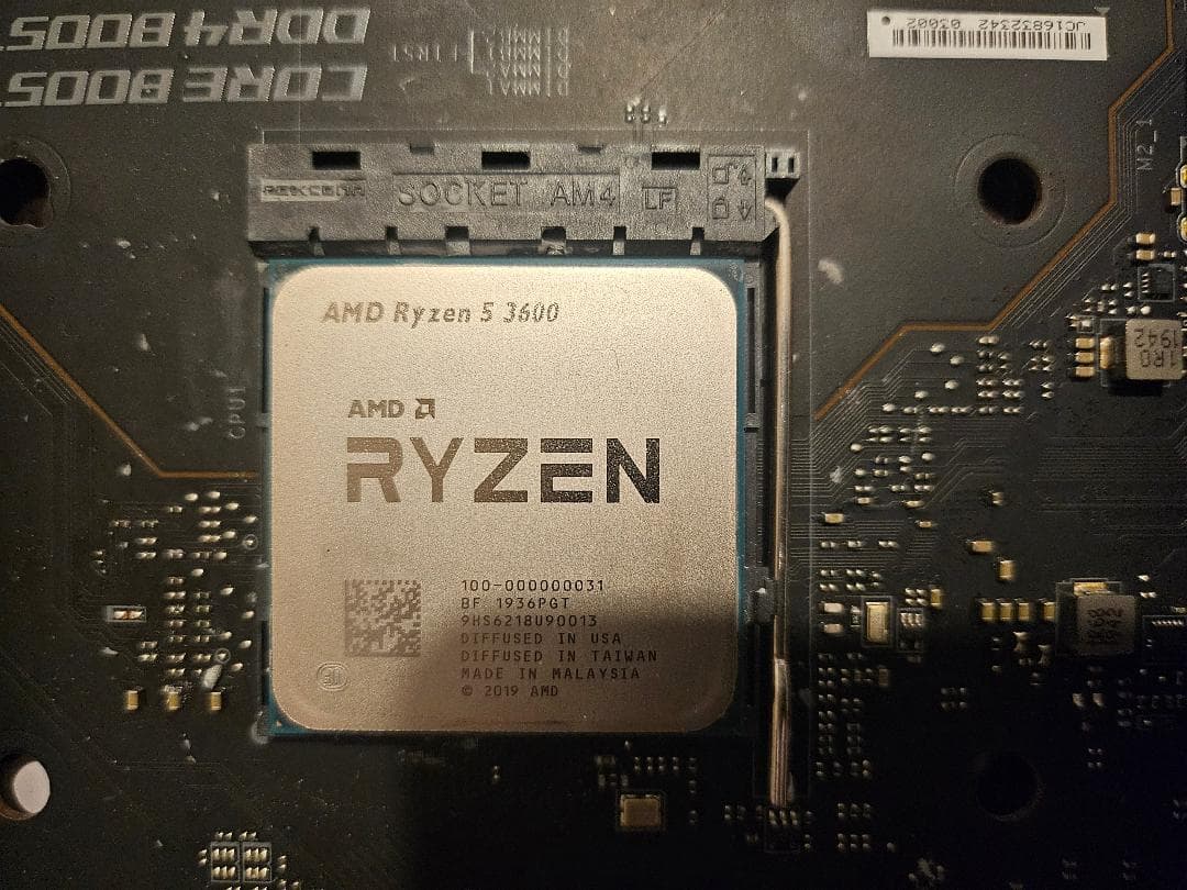 マザーボード AMD Ryzen 5 3600 & MSI MEG X570 UNIFY