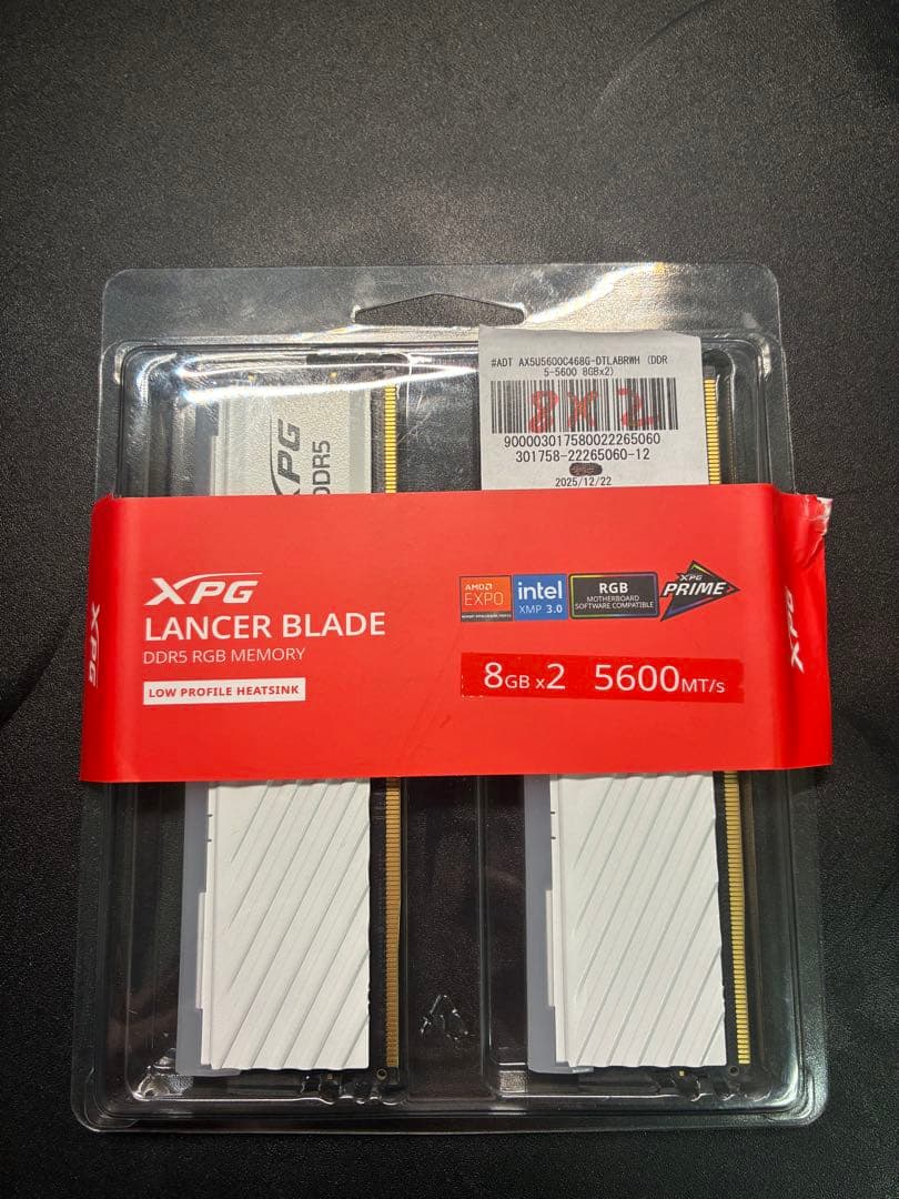 メモリー XPG Lancer Blade DDR5 5600MT/s 16GB