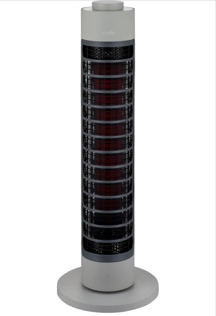 cado カドー SOL-001S-CG 電気ヒーター 首振り機能 グレー