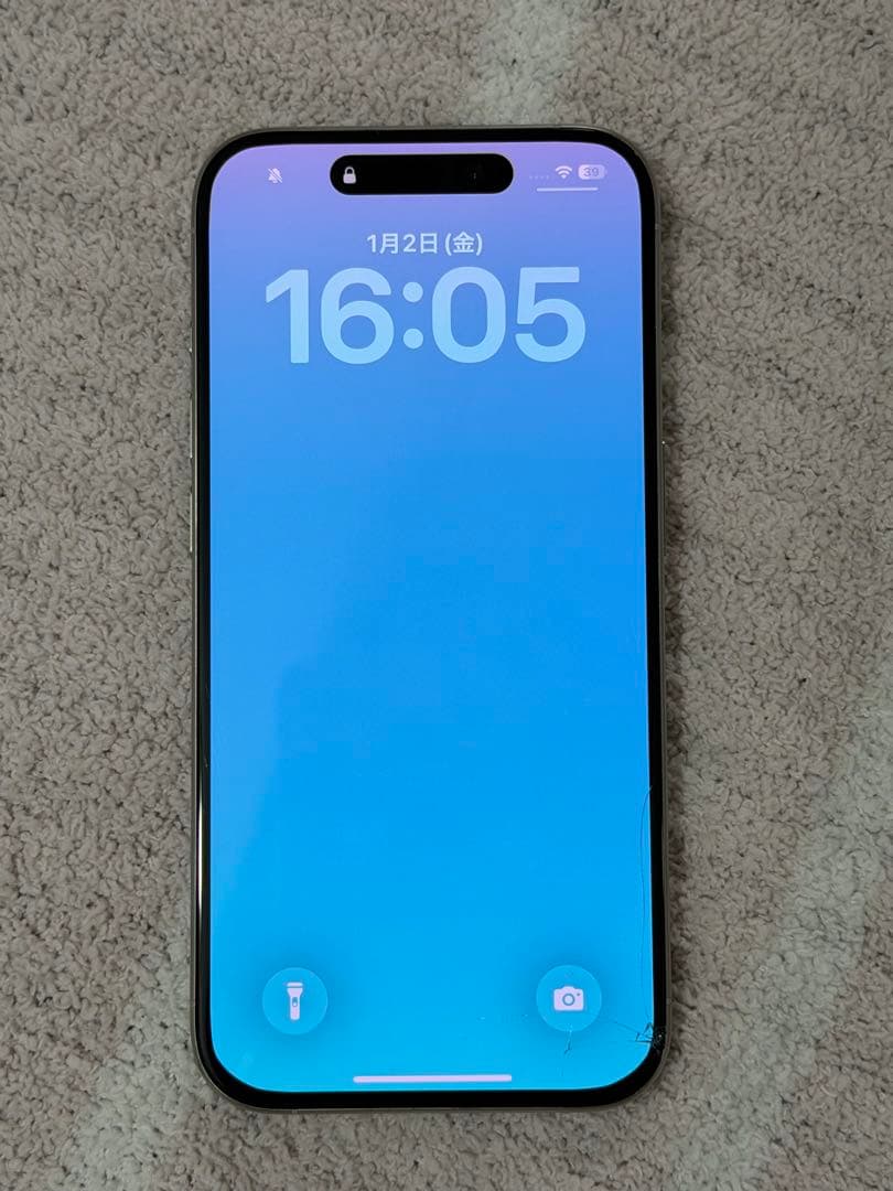 iPhone 15 Pro 256GB 修理歴あり 画面割れ 非正規パネル