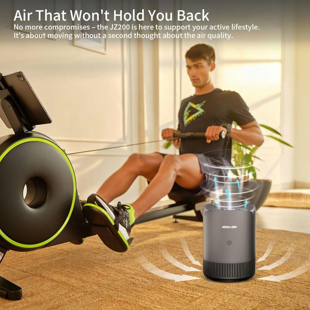 空気清浄機/17畳集じん ペット花粉hepa フィルター静電フィルター グレー