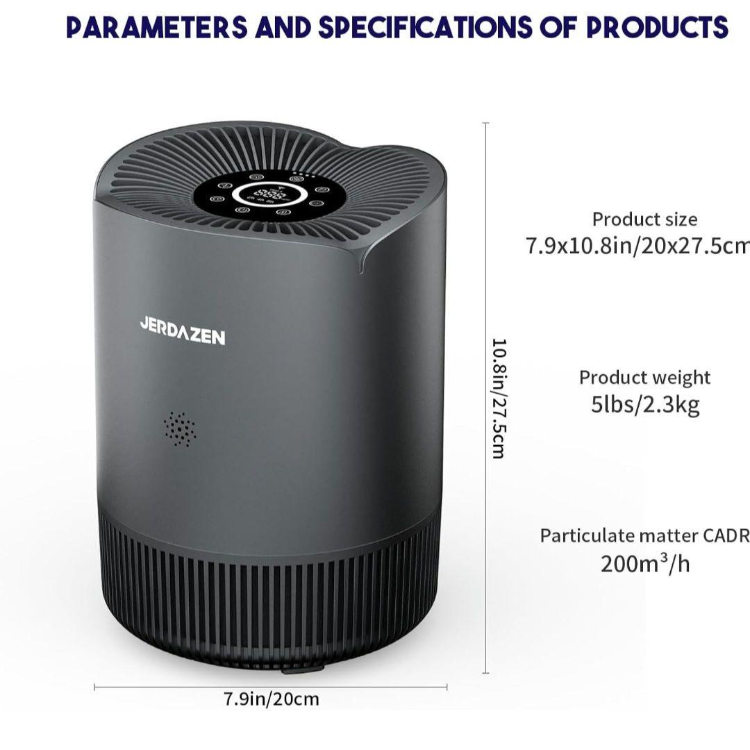空気清浄機/17畳集じん ペット花粉hepa フィルター静電フィルター グレー