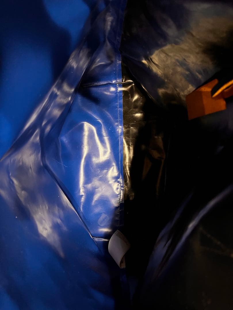 MARNI PVCトートバッグ 黒 青