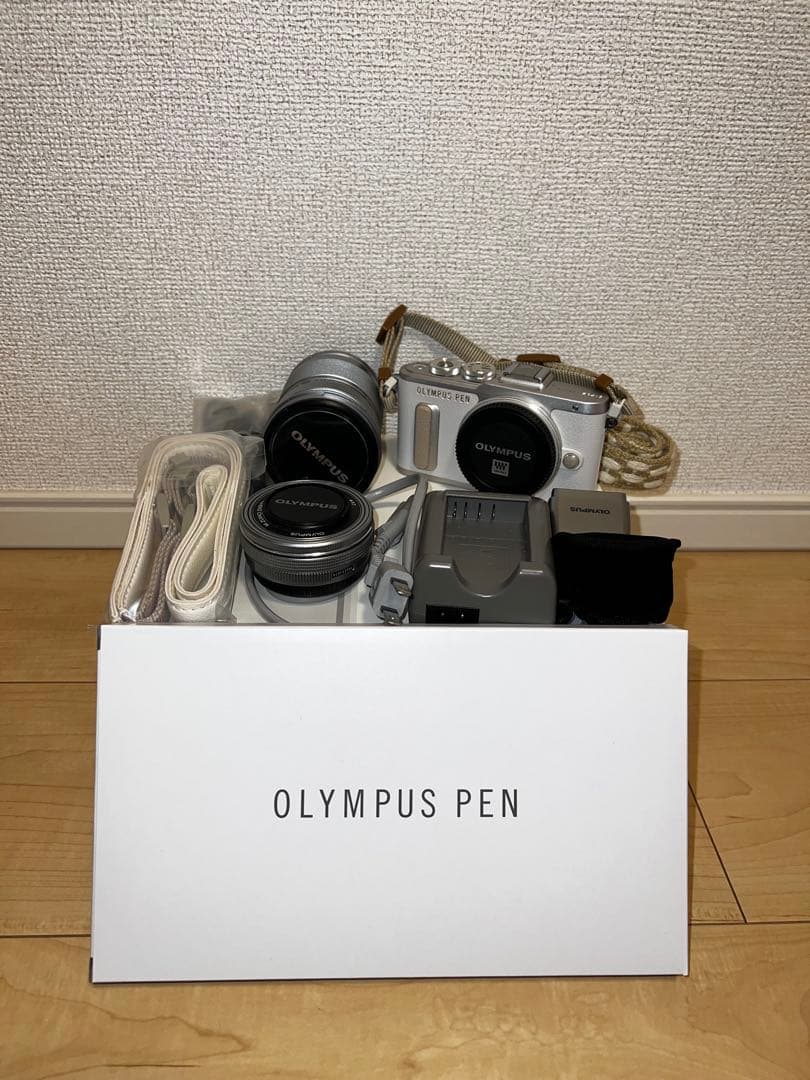 OLYMPUS PEN E-PL8 シルバー 本体と付属品