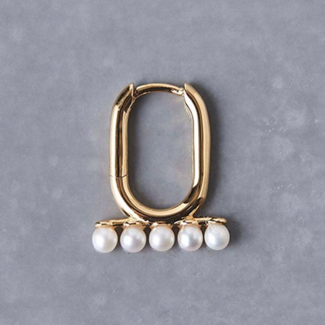 MARIA BLACK ゴールドフープピアス（片耳用）