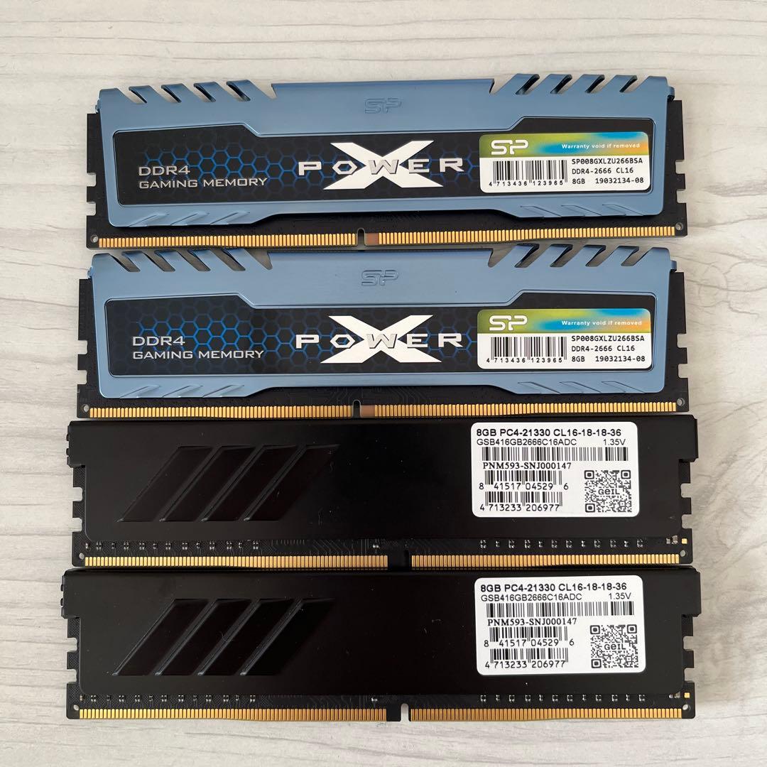 DDR4 メモリ 32GB(8GB×4)