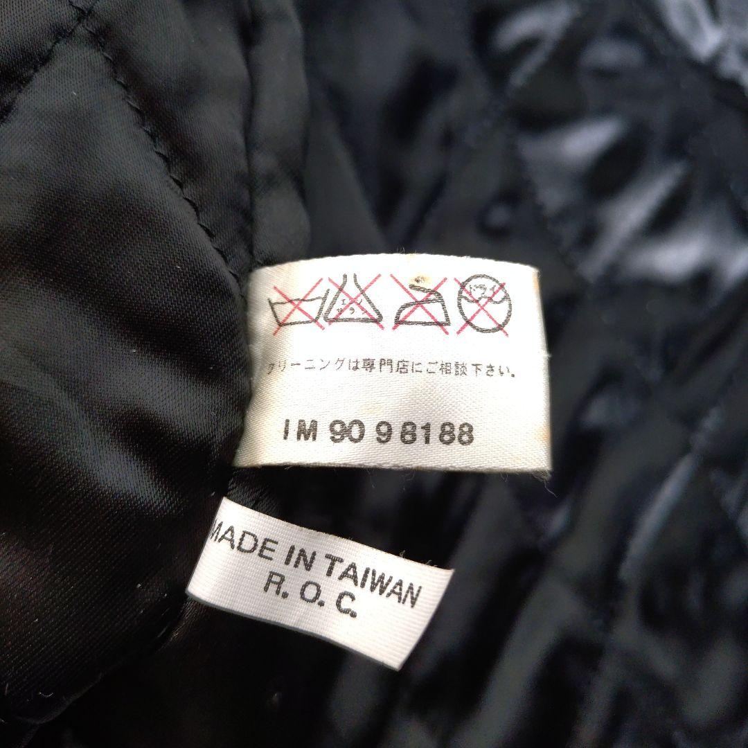 ムッシュパリ ラム レザー 羊革 キルティング ムートン コート ブラック XL