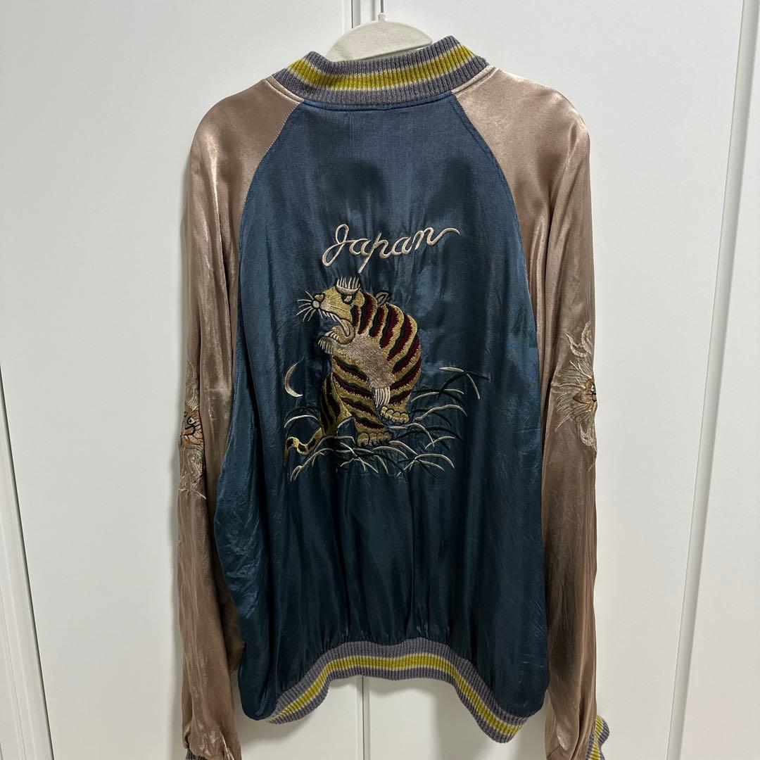 90s SEVEN S.T.CリバーシブルスカジャンLサイズ ビンテー