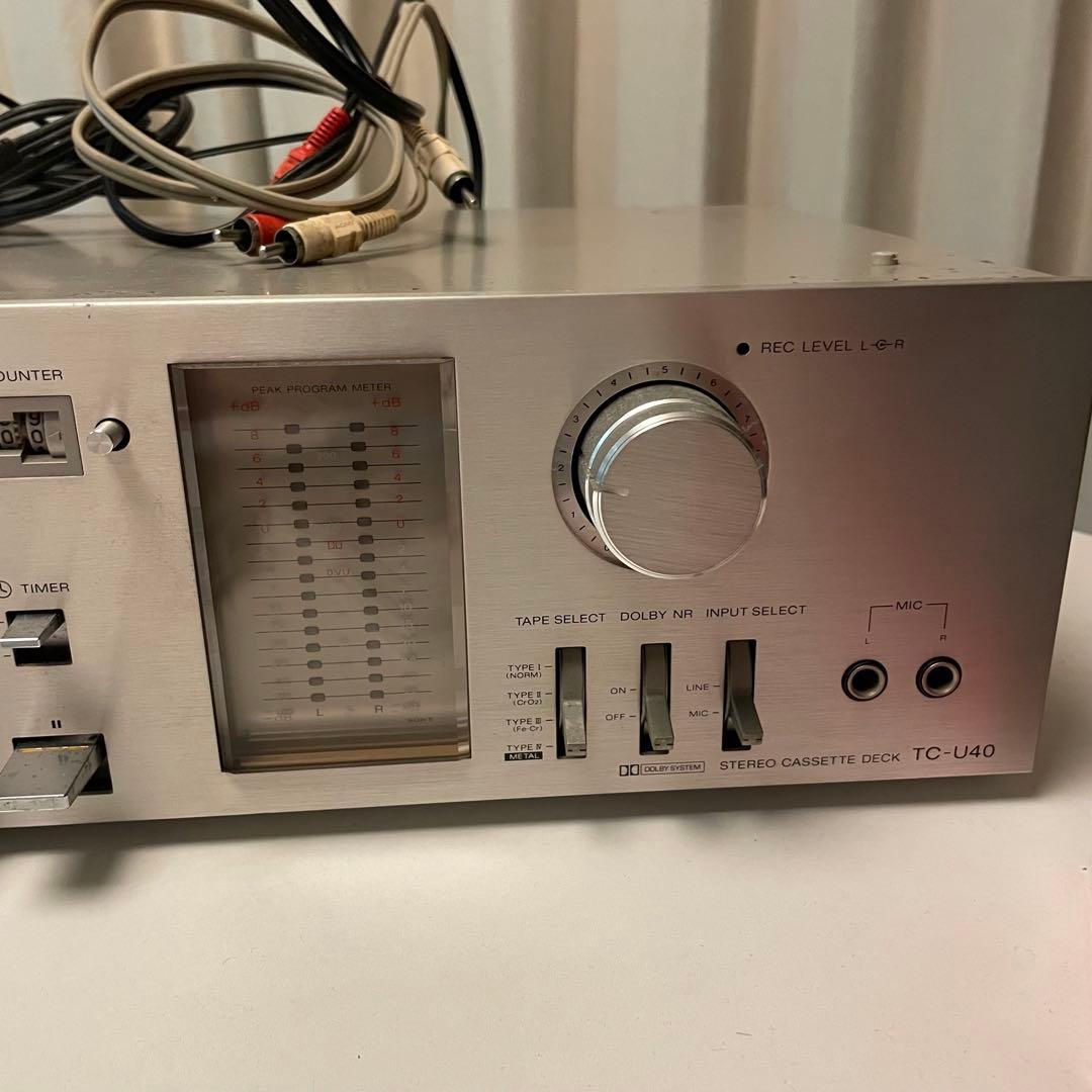 SONY TC-U40カセットデッキ【良品・動作品】