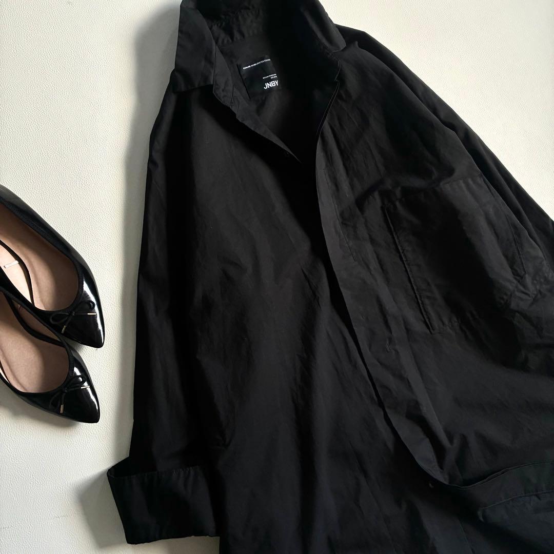 ◆美品◆JNBY◆4万程◆オーバーサイズシャツチュニック◆黒◆綿100%◆慈雨