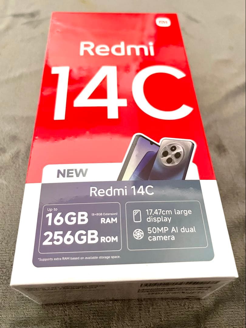 【新品未開封品】Redmi 14C 16GB/256GB ミッドナイトブラック