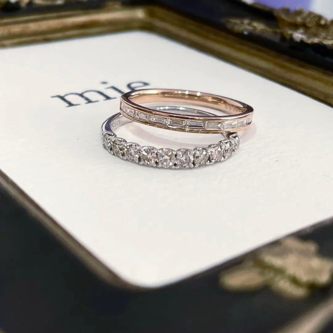 orb jewelry k18PG ダイヤモンド ハーフエタニティ 0.3ct