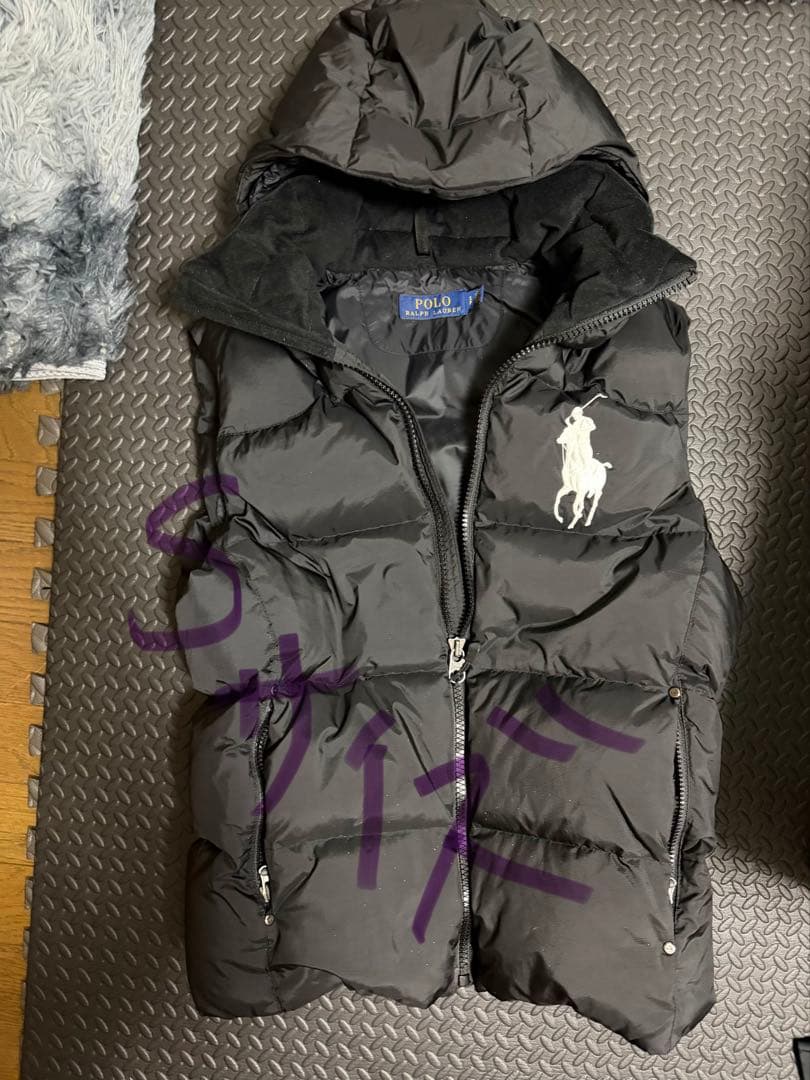 Polo by Ralph Lauren ロゴビッグポニーダウンベスト美品