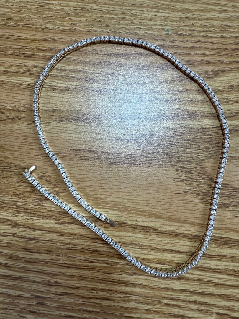 アバランチ　ゴールドテニスチェーン　10k 50cm