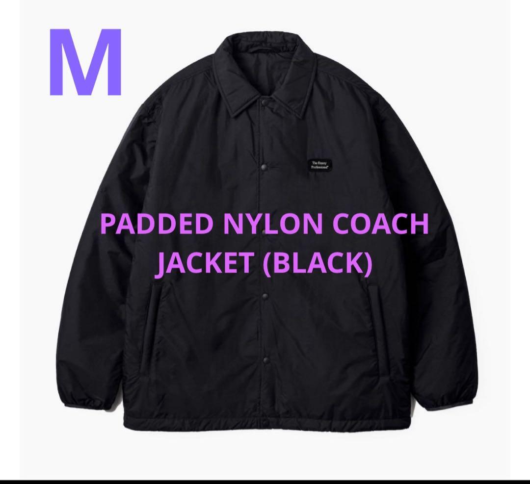 ジャケット・アウター ENNOY PADDED NYLON COACH JACKET BLACK