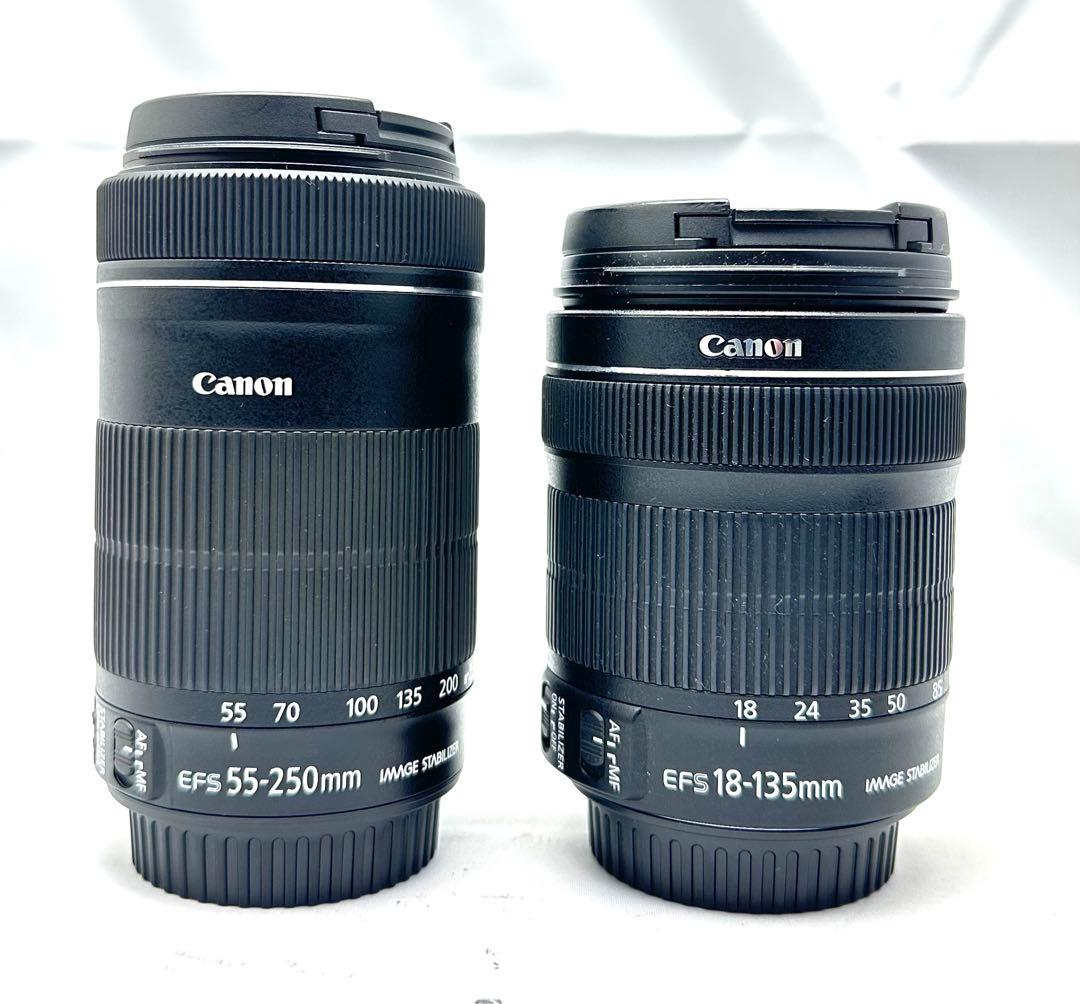 神ズームレンズ2本セット♪18-135mm 55-250mm IS STM
