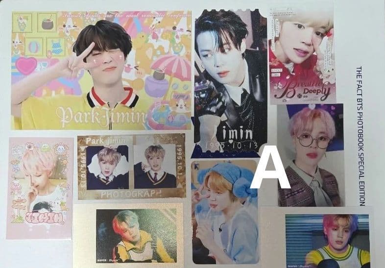 BTS ジミン　おもしろ トレカ 他 A セット