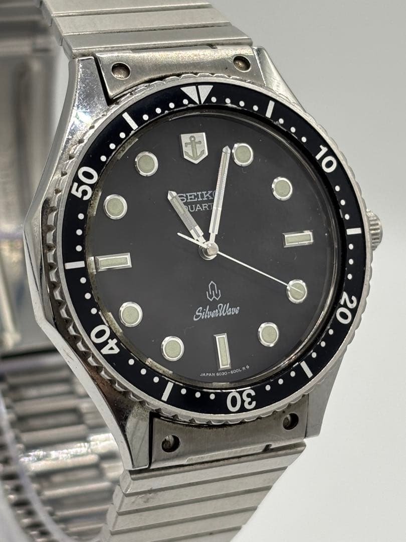 【美品】セイコー シルバーウェーブ クォーツ【6030-6000】稼働品 メンズ