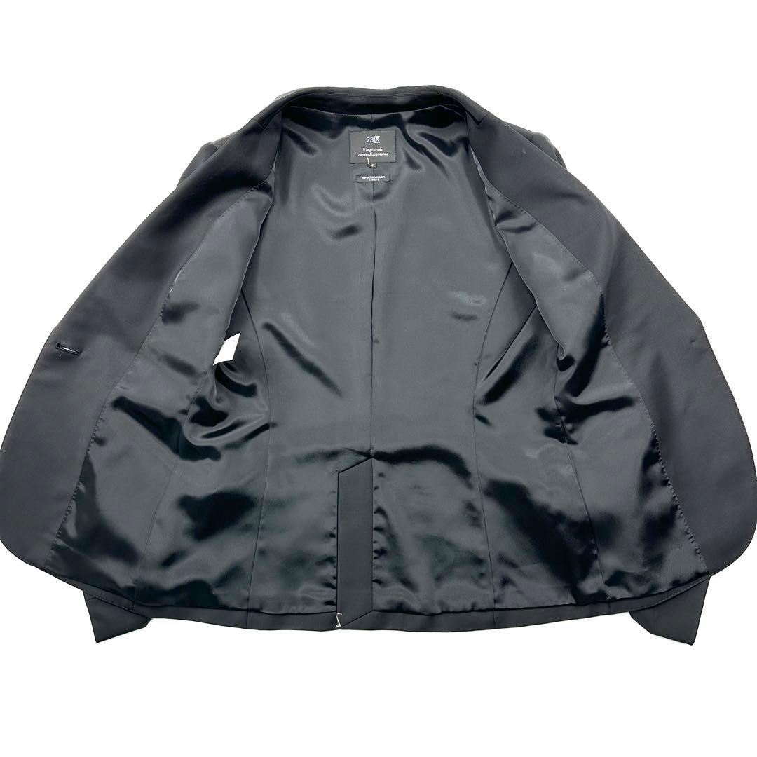 【美品】23区 パンツスーツ ビジネススーツ シングルボタン 大きいサイズ 40