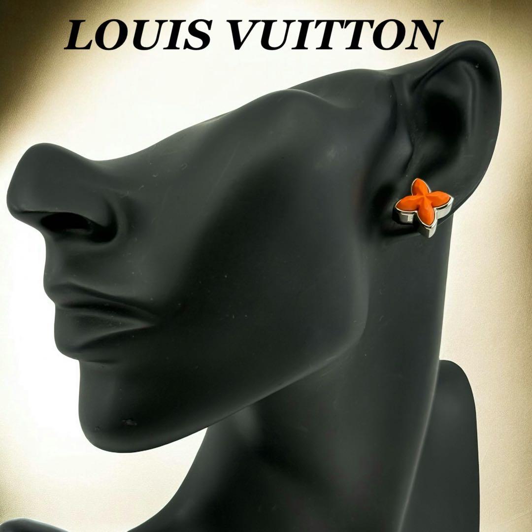 【美品】ヴィトン　モノグラム　フラワー　ピアス　M01859