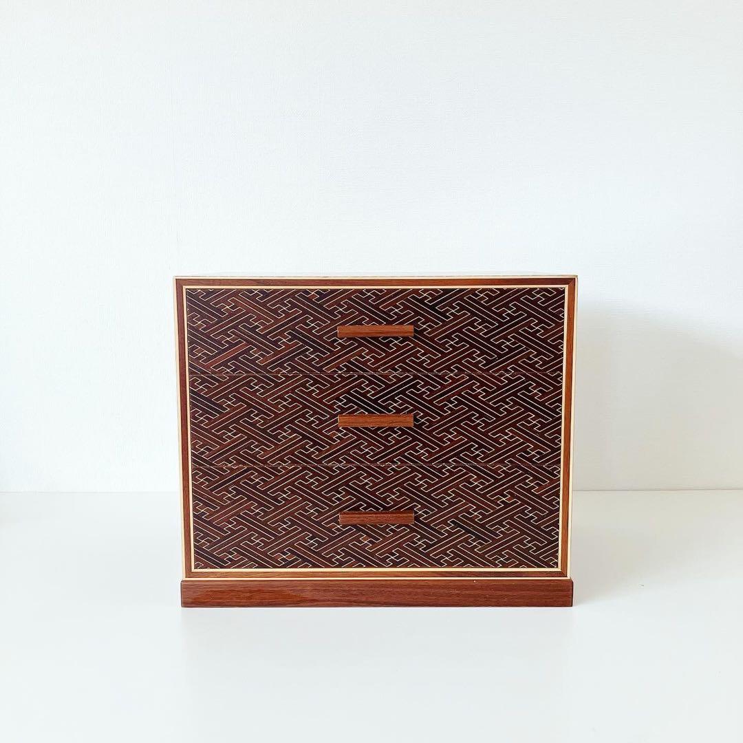 寄木細工　引出し　小物入れ　箱根　伝統工芸品　置物　小物収納　インテリア雑貨