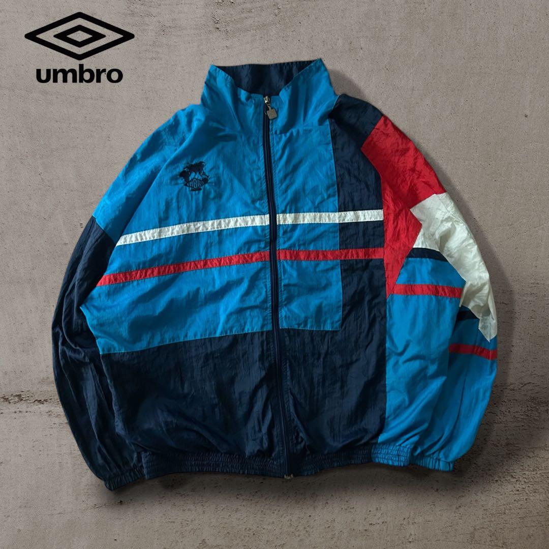 激レア企業系UMBROアンブロナイロンジャケットKodakコダック刺繍ロゴ古着