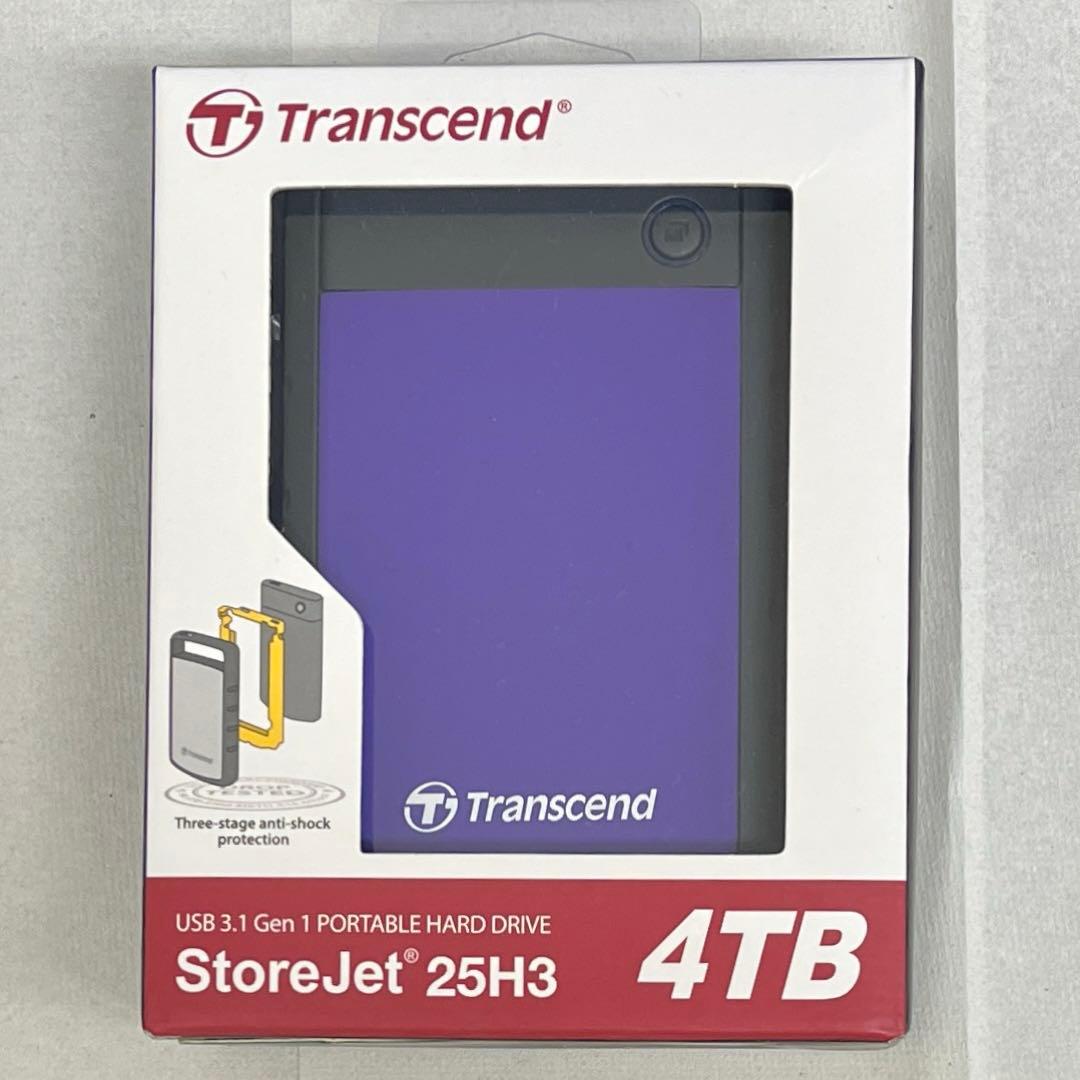 Transcend ポータブルHDD 4TB 耐衝撃　未開封未使用