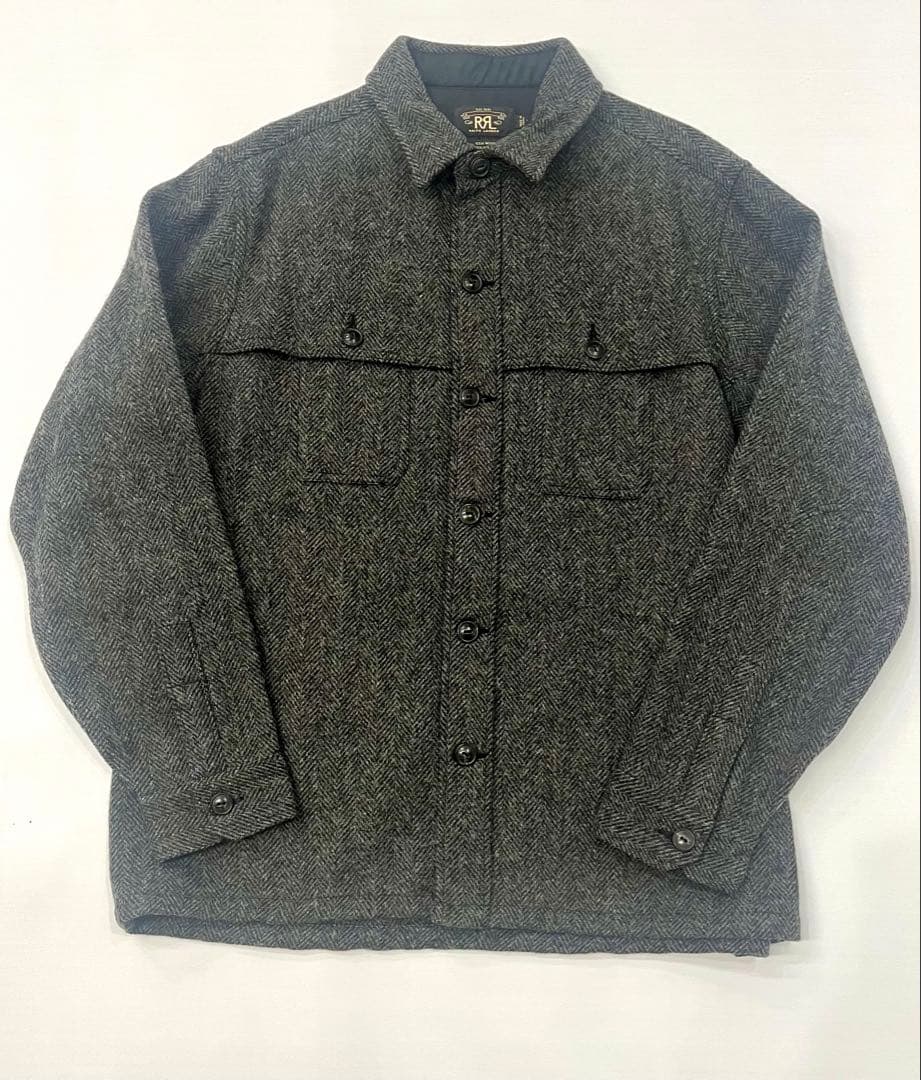 RRL ヘリンボーン ウールシャツ ジャケット　ダブルアールエル