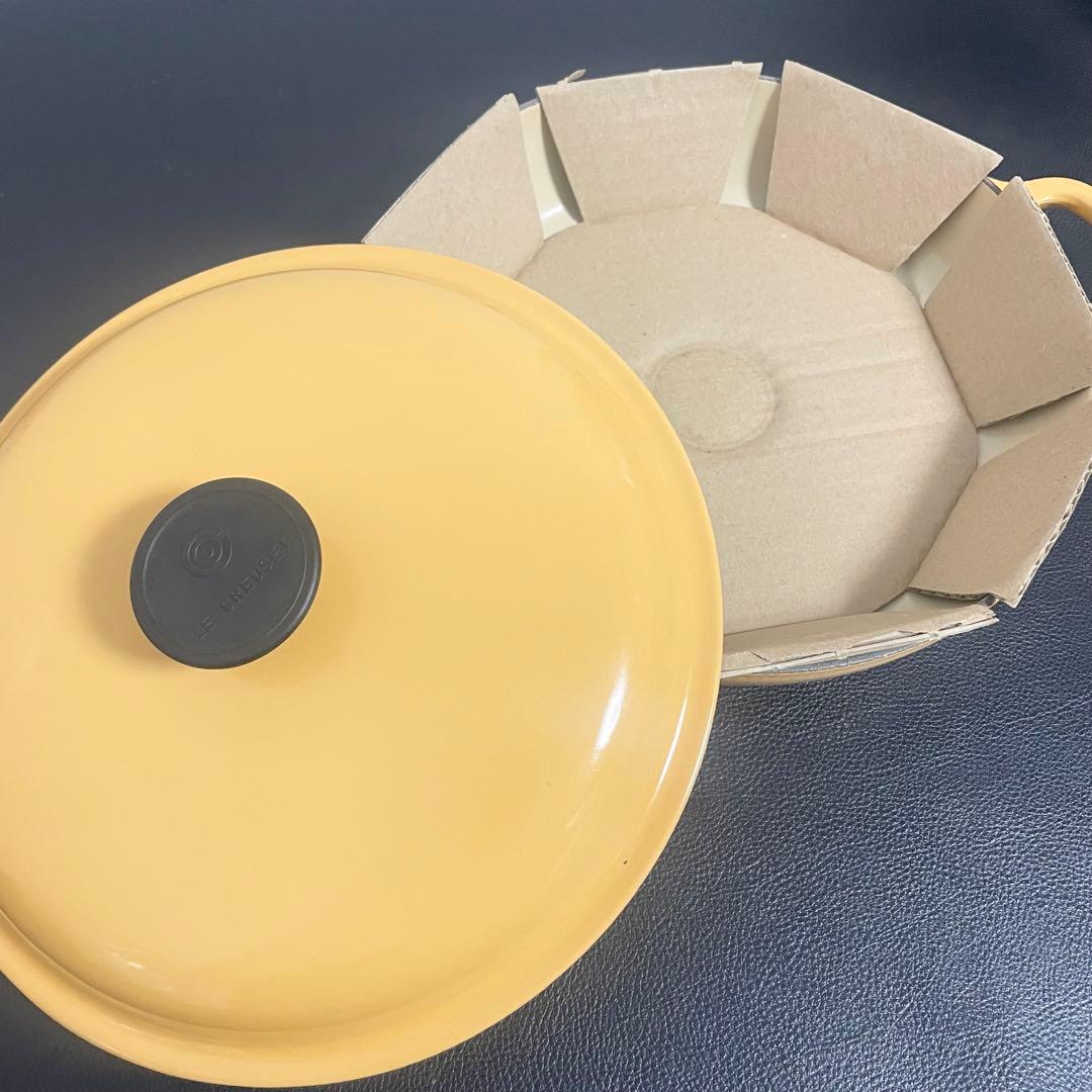 【ほぼ未使用品】ル クルーゼ ビュッフェキャセロール 26cm 浅型両手鍋