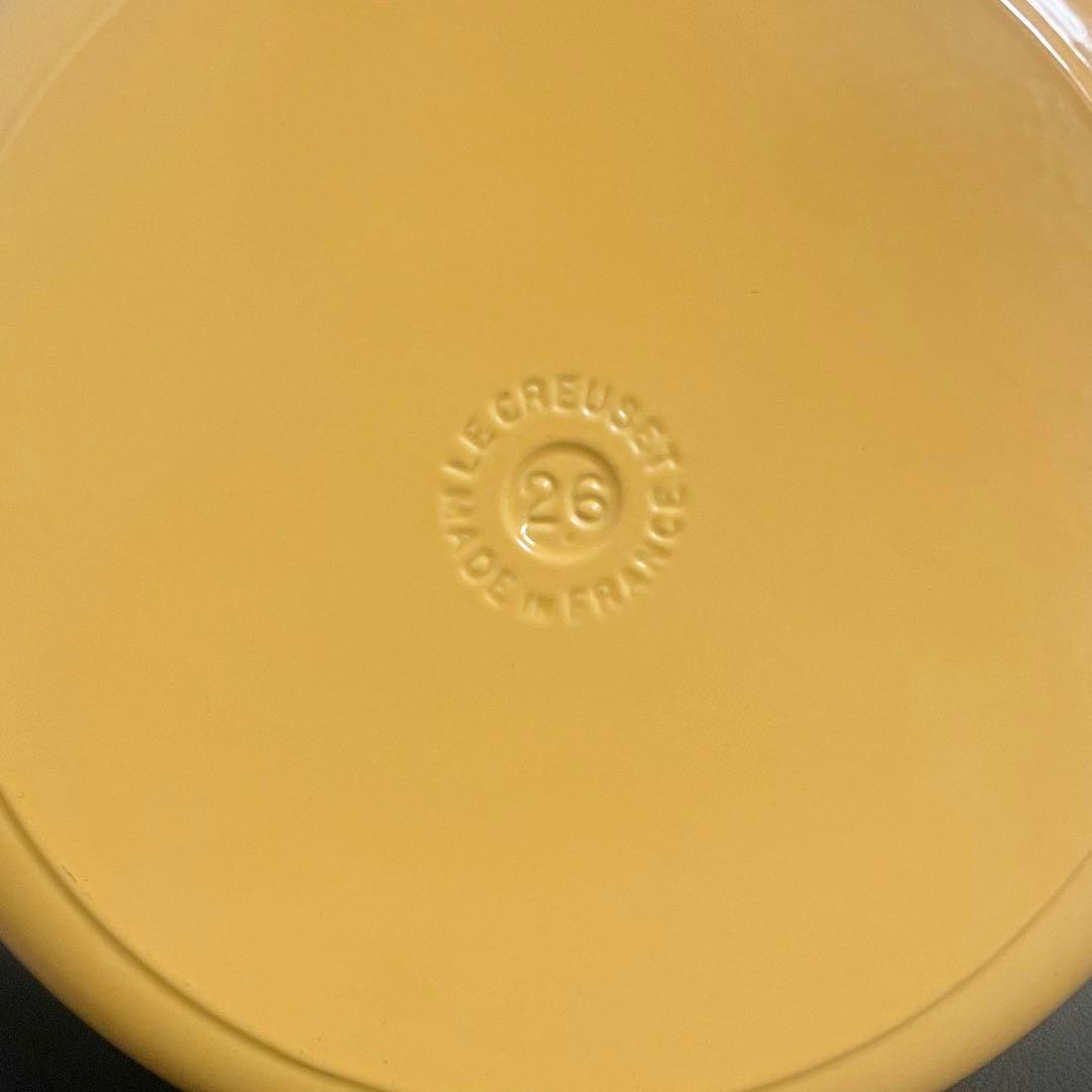 【ほぼ未使用品】ル クルーゼ ビュッフェキャセロール 26cm 浅型両手鍋