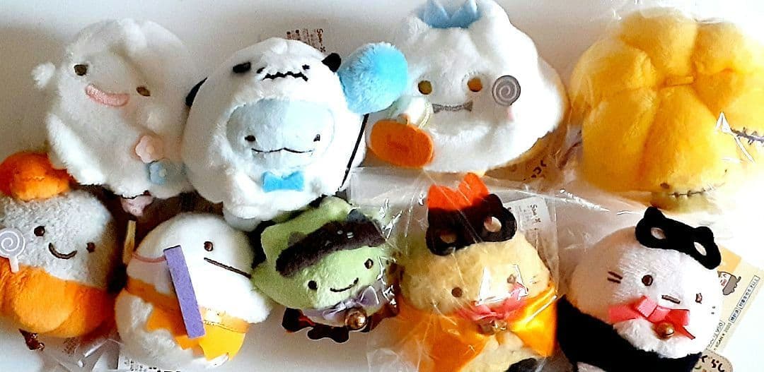 すみっコぐらし　ハロウィン　てのりぬいぐるみ9点セット