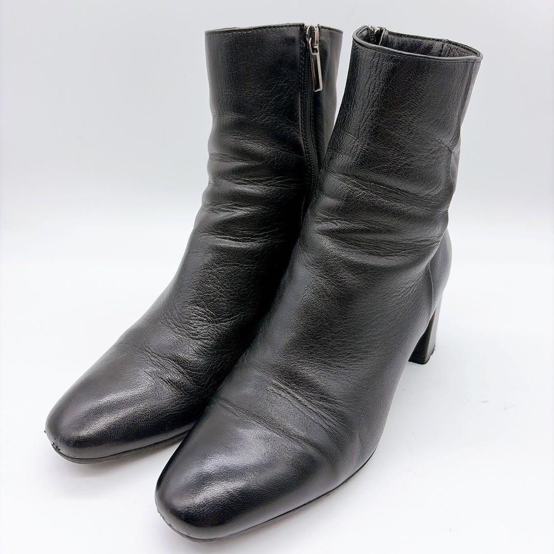 FABIO RUSCONI ファビオルスコーニ 37 ショートブーツ ブラック